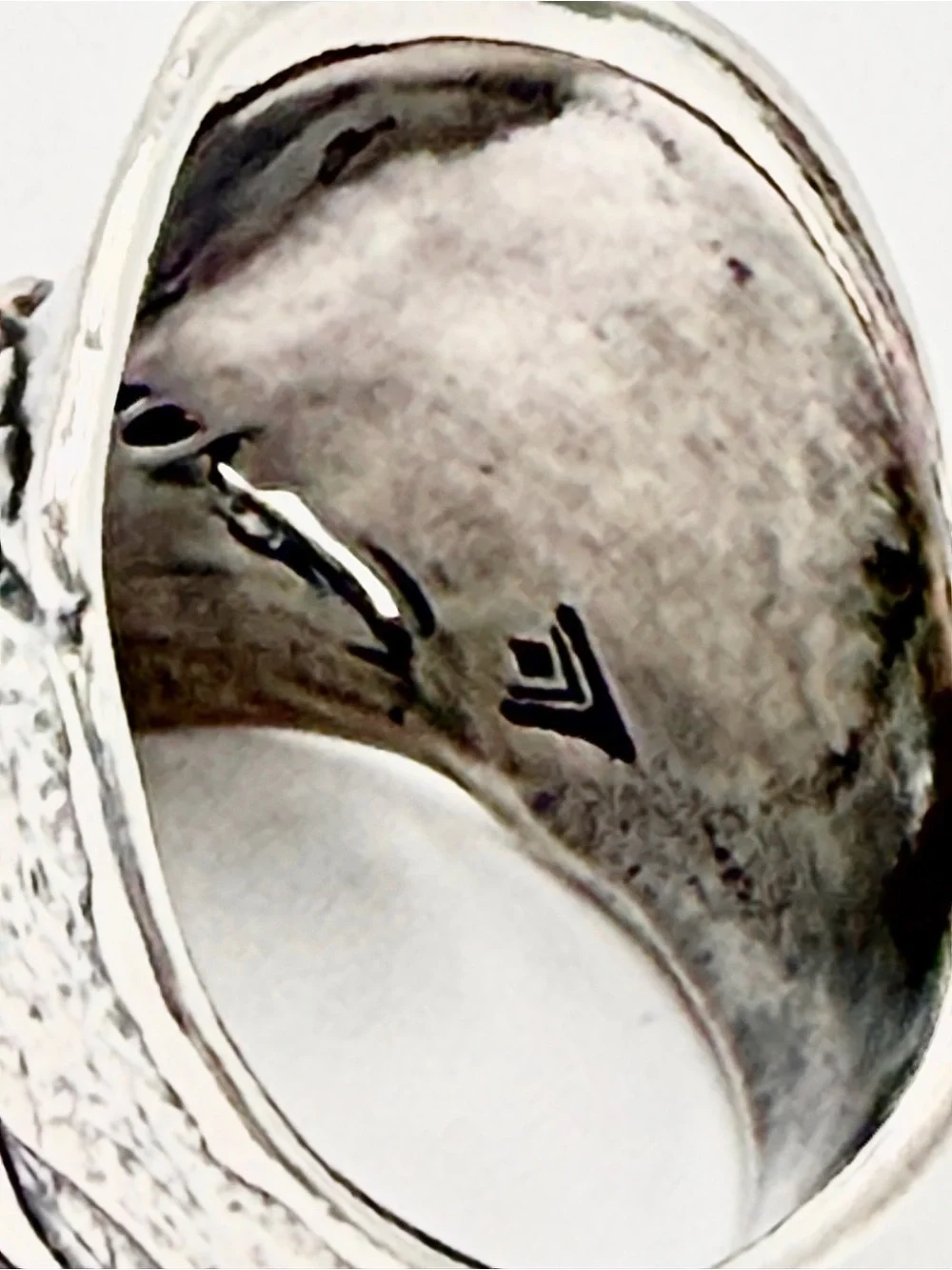 Silpada Vintage HTF Oxidized Sterling Silver & Triple CZ “NATURES MAJESTY” Ring